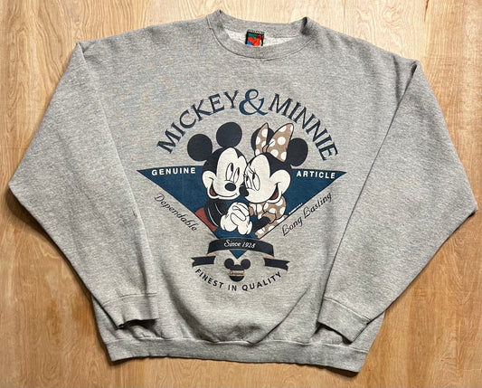 1990's Mickey & Minnie "Finest in Quality" Crewneck