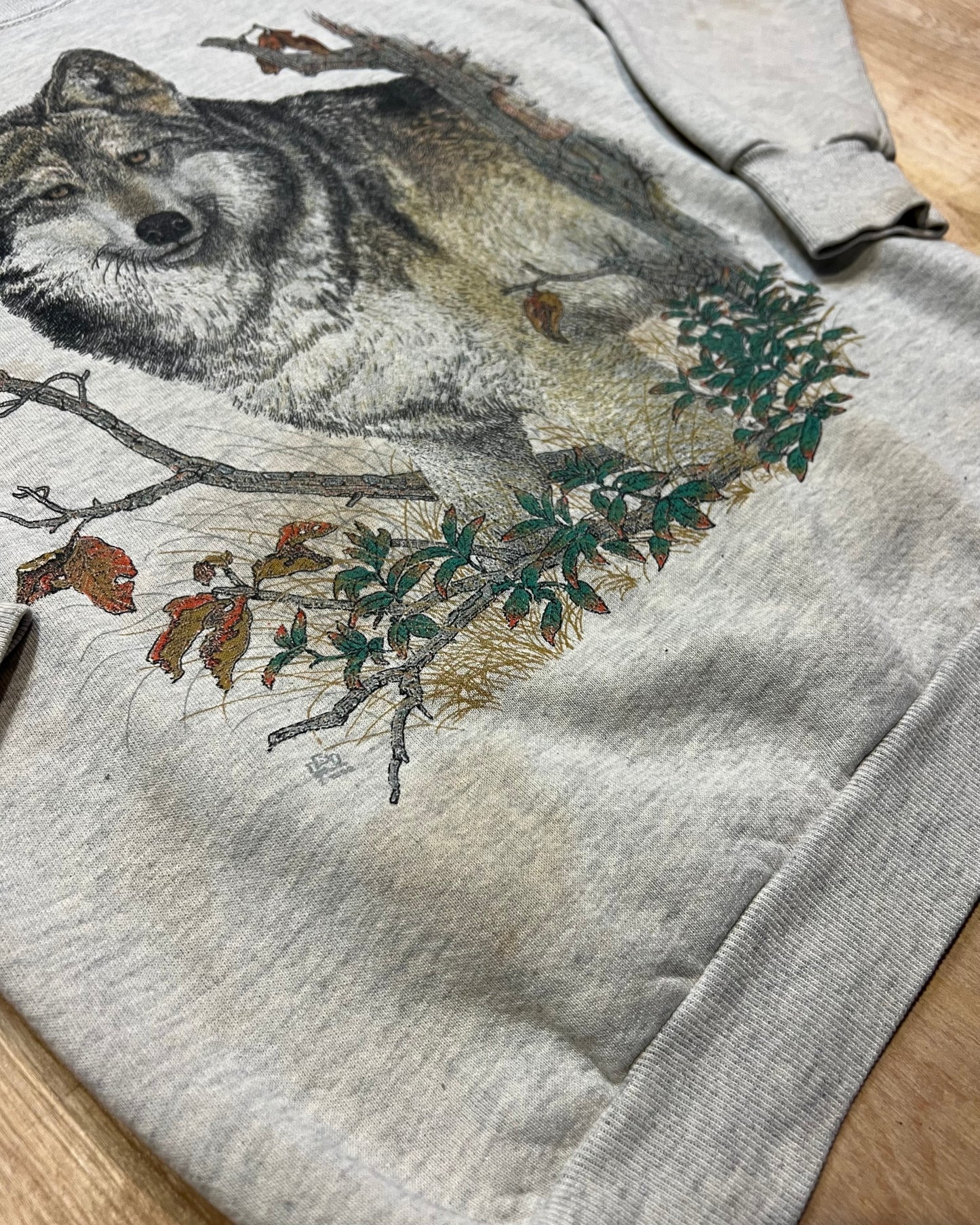 1992 Wild Wolf Stained Crewneck