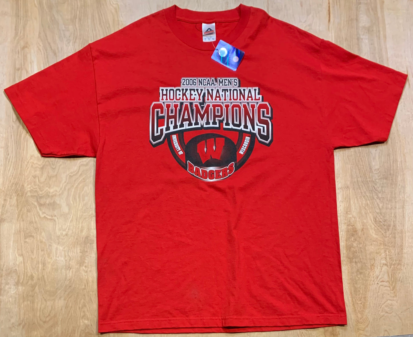 2006 Wisconsin Badgers Hockey National Champions T-Shirt