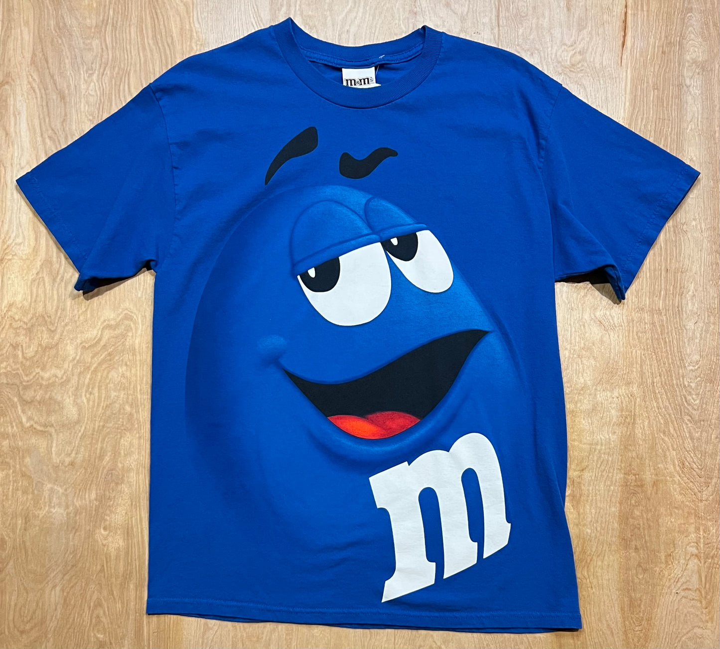 Y2K Blue M&M Graphic T-Shirt