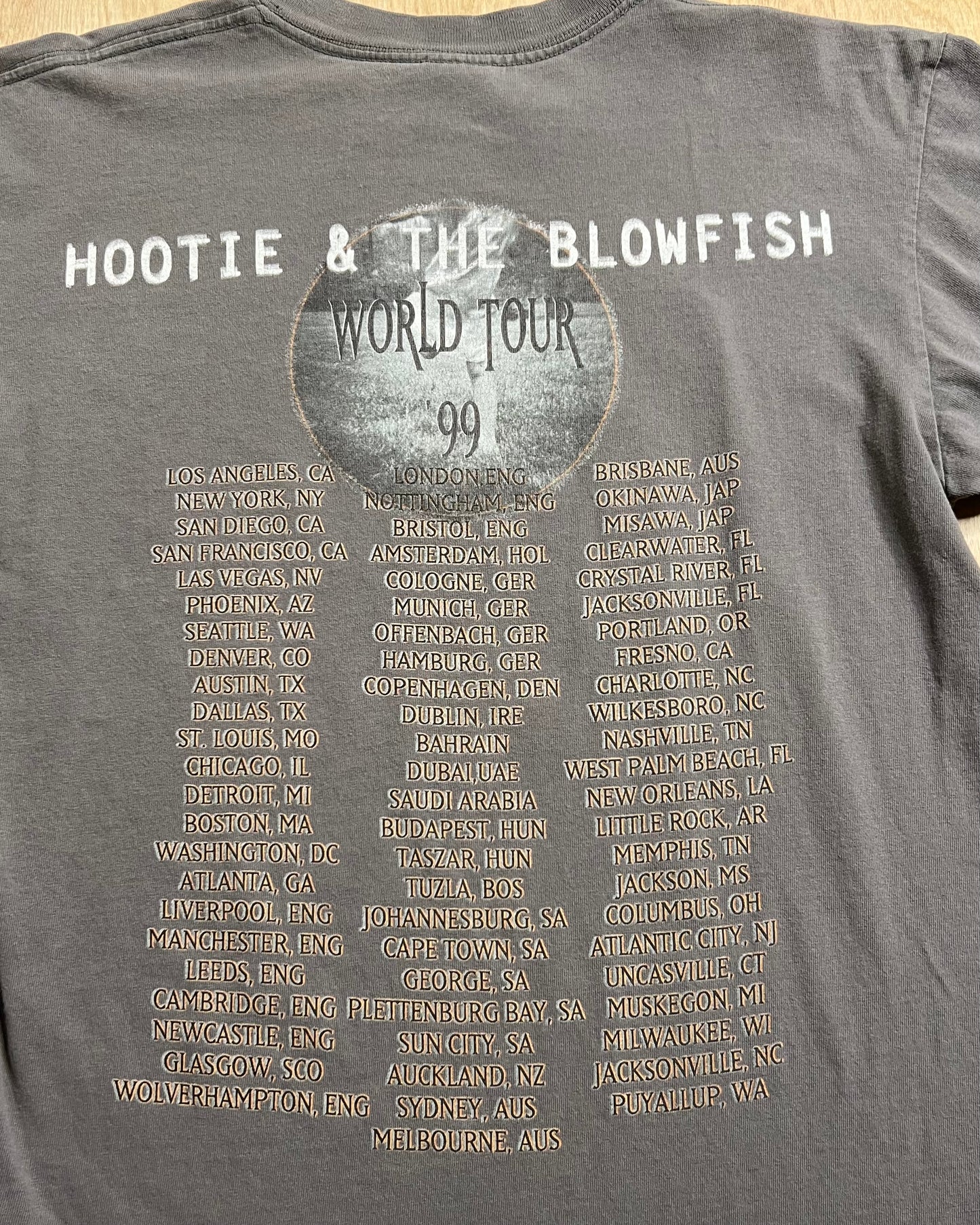 1999 Hootie & the Blowfish World Tour T-Shirt