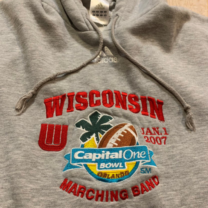 2007 Adidas Wisconsin Badgers New Years Day Capital Bowl Marching Band Hoodie