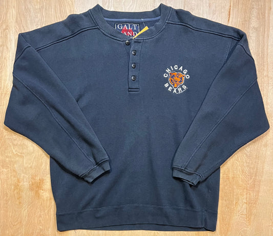 1995 Chicago Bears 3 Button Crewneck