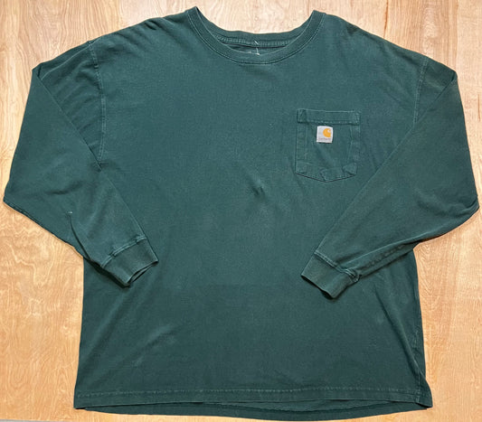 Y2K Carhartt Green Long Sleeve