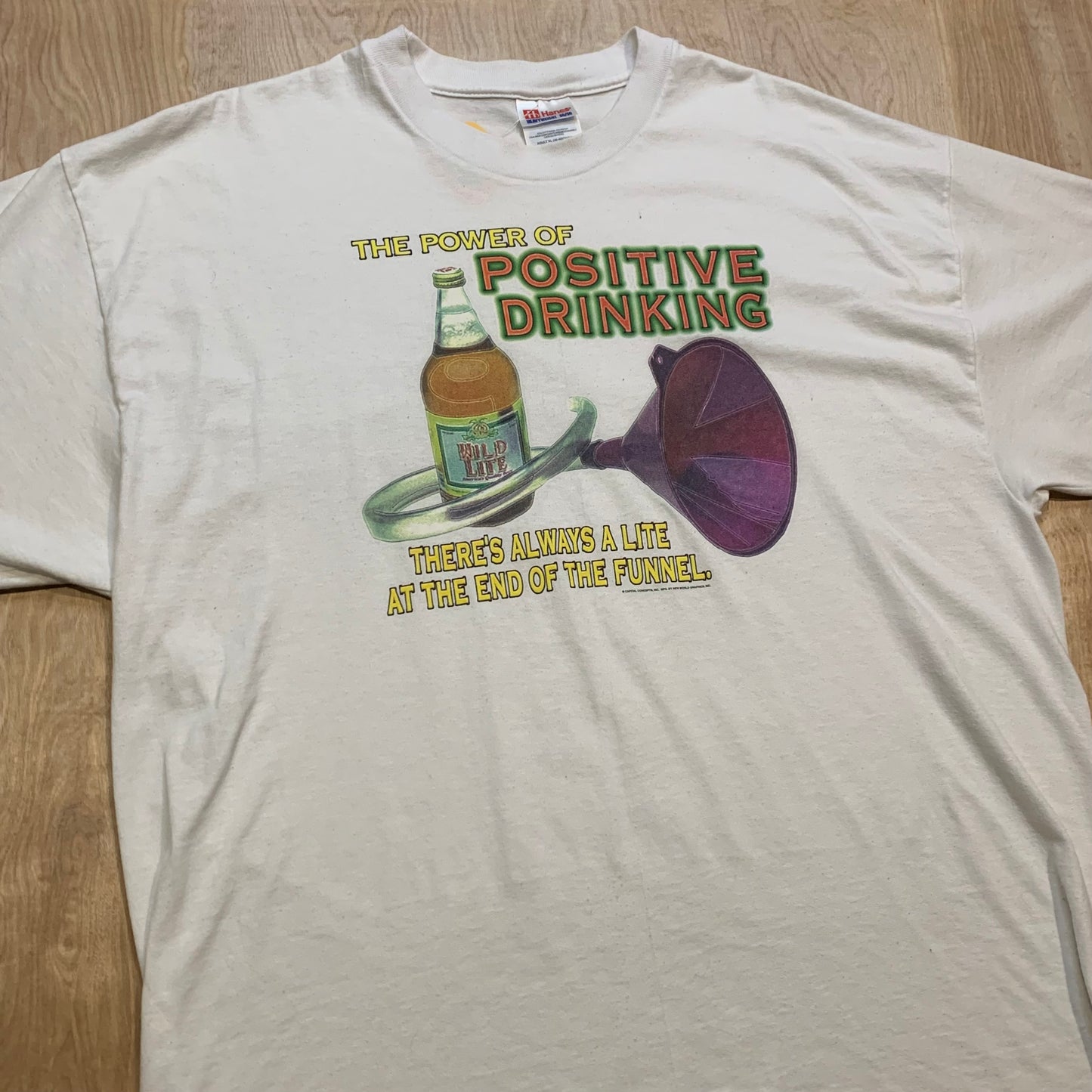 90's The Power Of Positive Drinking T-Shirt