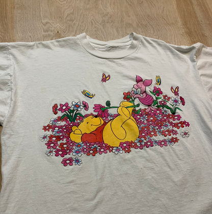 Vintage Piglet and Pooh in the Flowers T-Shirt