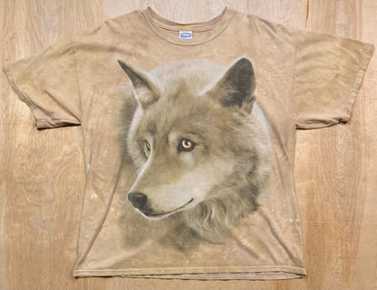 Vintage The Mountains Wolf Single Stitch T-Shirt