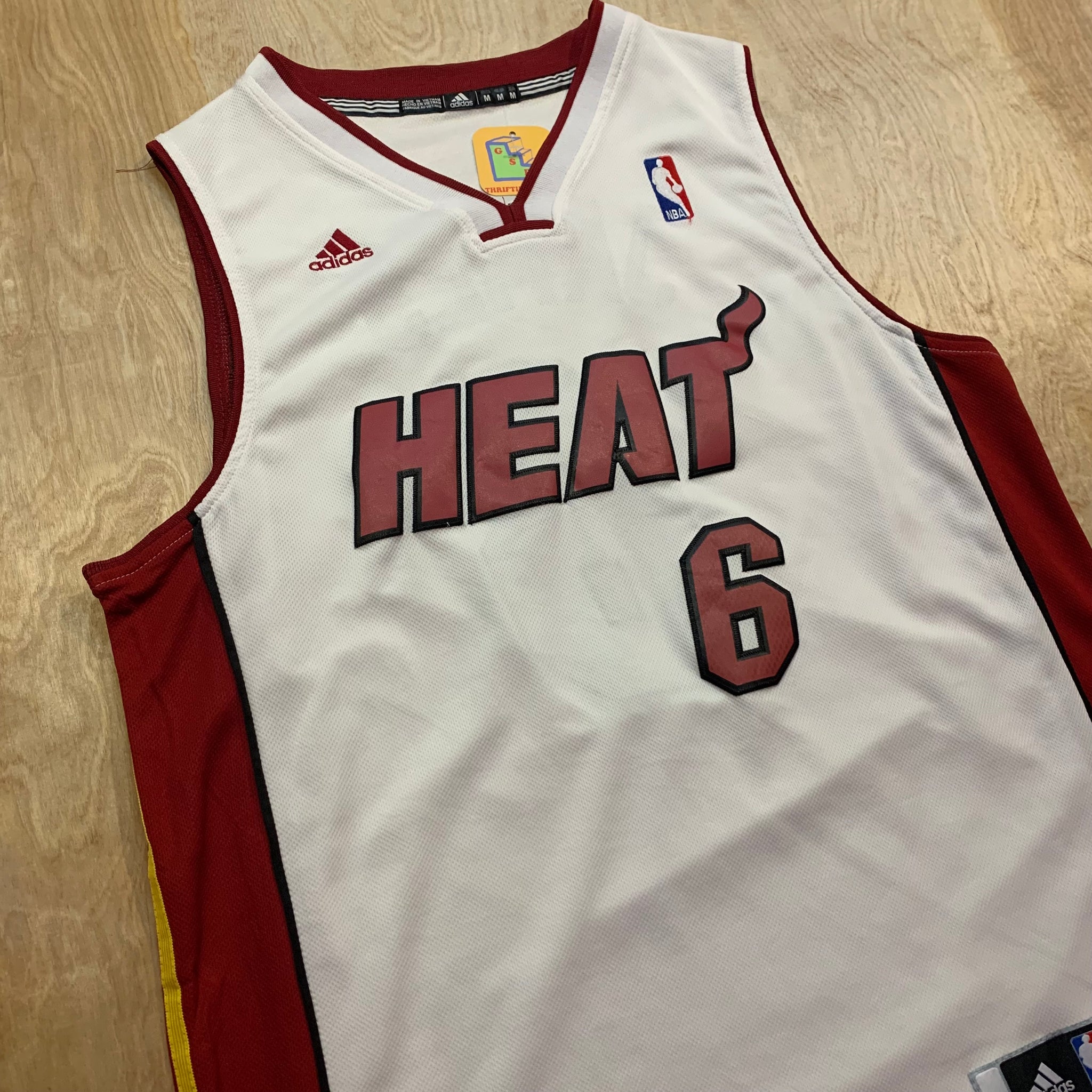 Adidas Miami Heat Lebron James Hardwood Classics Jersey