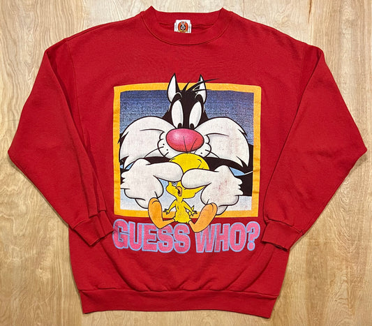 1998 Looney Tunes "Guess Who?" Tweety X Sylvester Crewneck