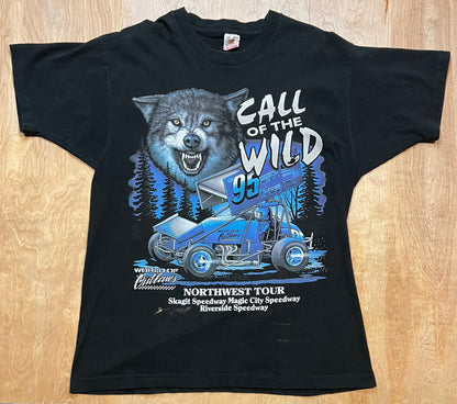 90's World of Outlaws Racing "Call of the Wild" Single Stitch T-Shirt