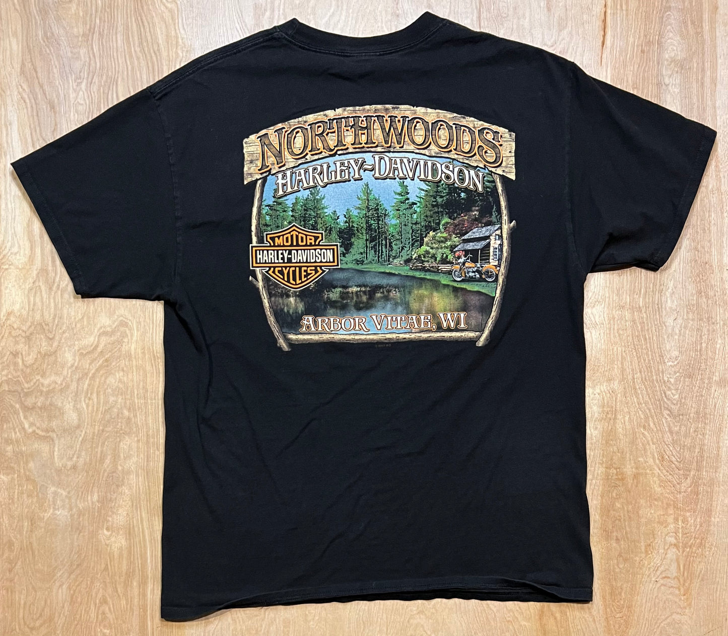 Harley Davidson Northwoods Frankenstien T-Shirt