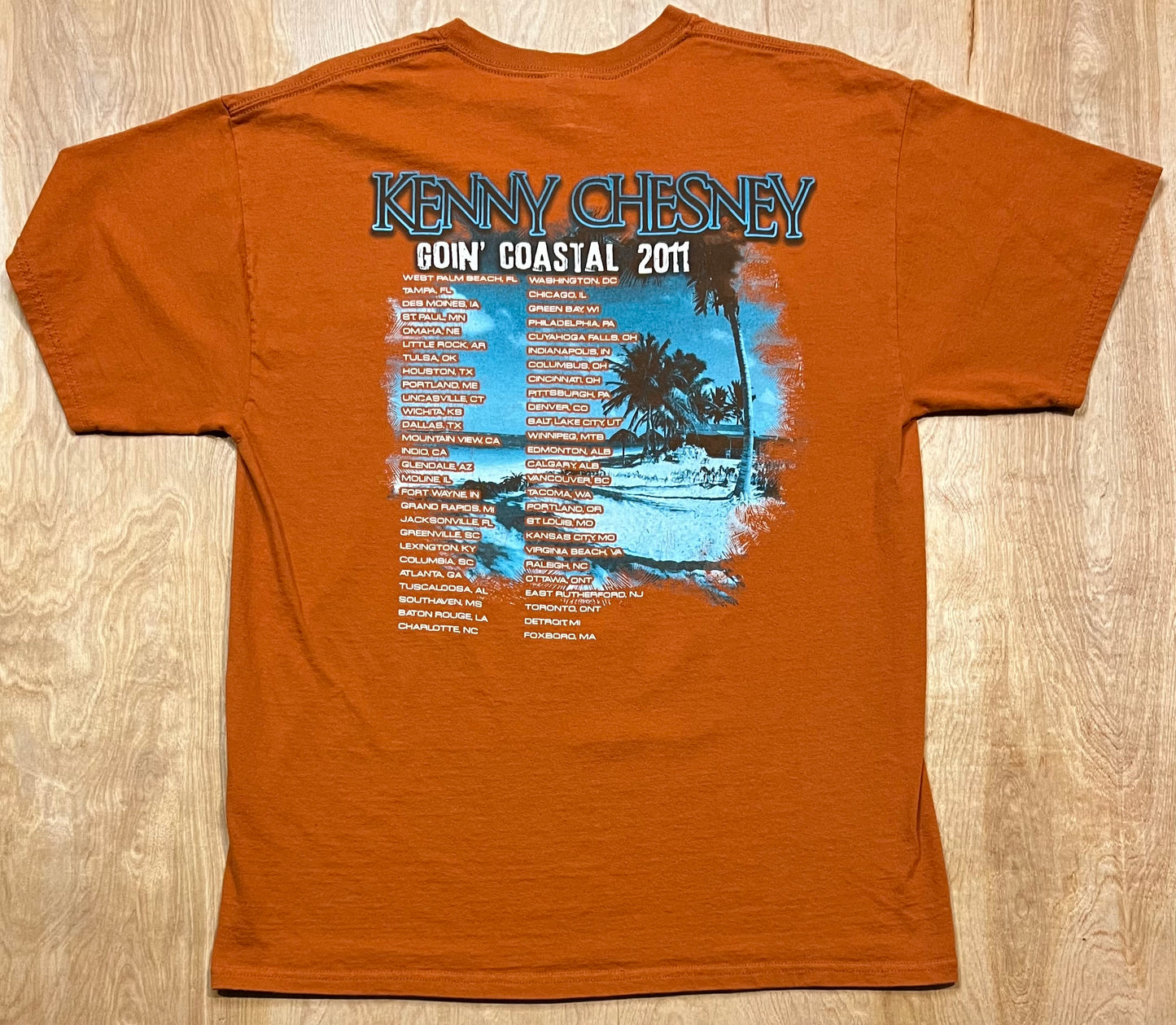 2011 Kenny Chesney "Goin Coastal" Tour T-Shirt