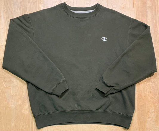 Dark Green Champion Crewneck