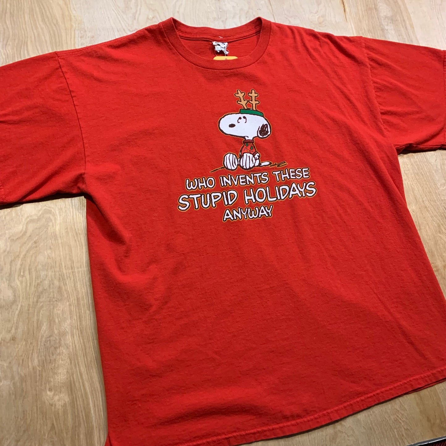 Snoopy "Who Invents These Stupid Holidays Anyway" T-Shirt