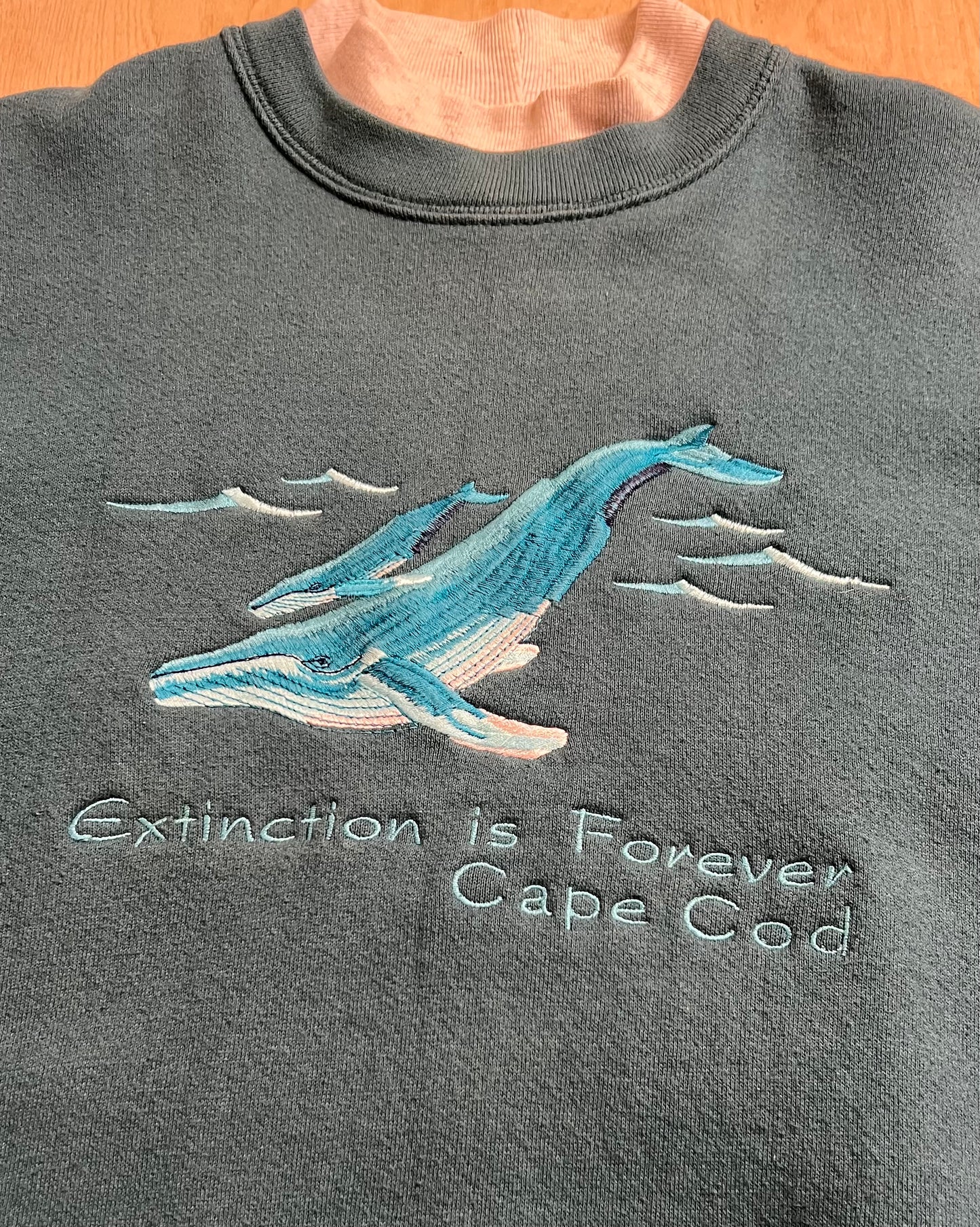 Vintage Cape Cod "Extinction is Forever" Turtleneck Crewneck