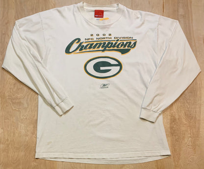 2002 Green Bay Packers NFC North Division Champions Long Sleeve