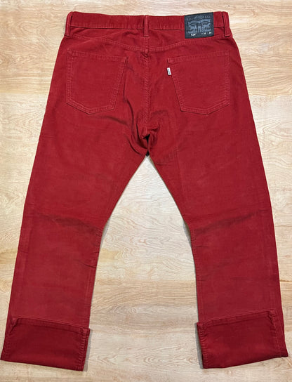 Levi's - 514 Red Corduroy Pants