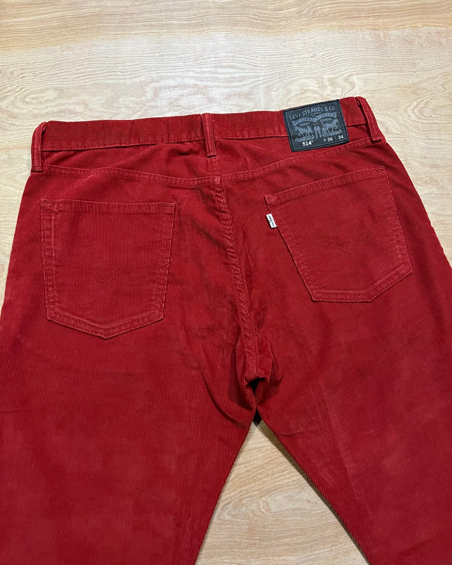 Levi's - 514 Red Corduroy Pants