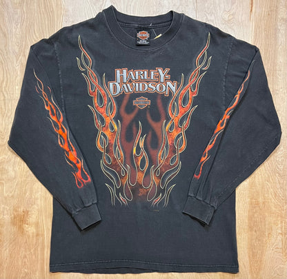 1999 Harley Davidson "Flames" Rochester, MN Long Sleeve Shirt
