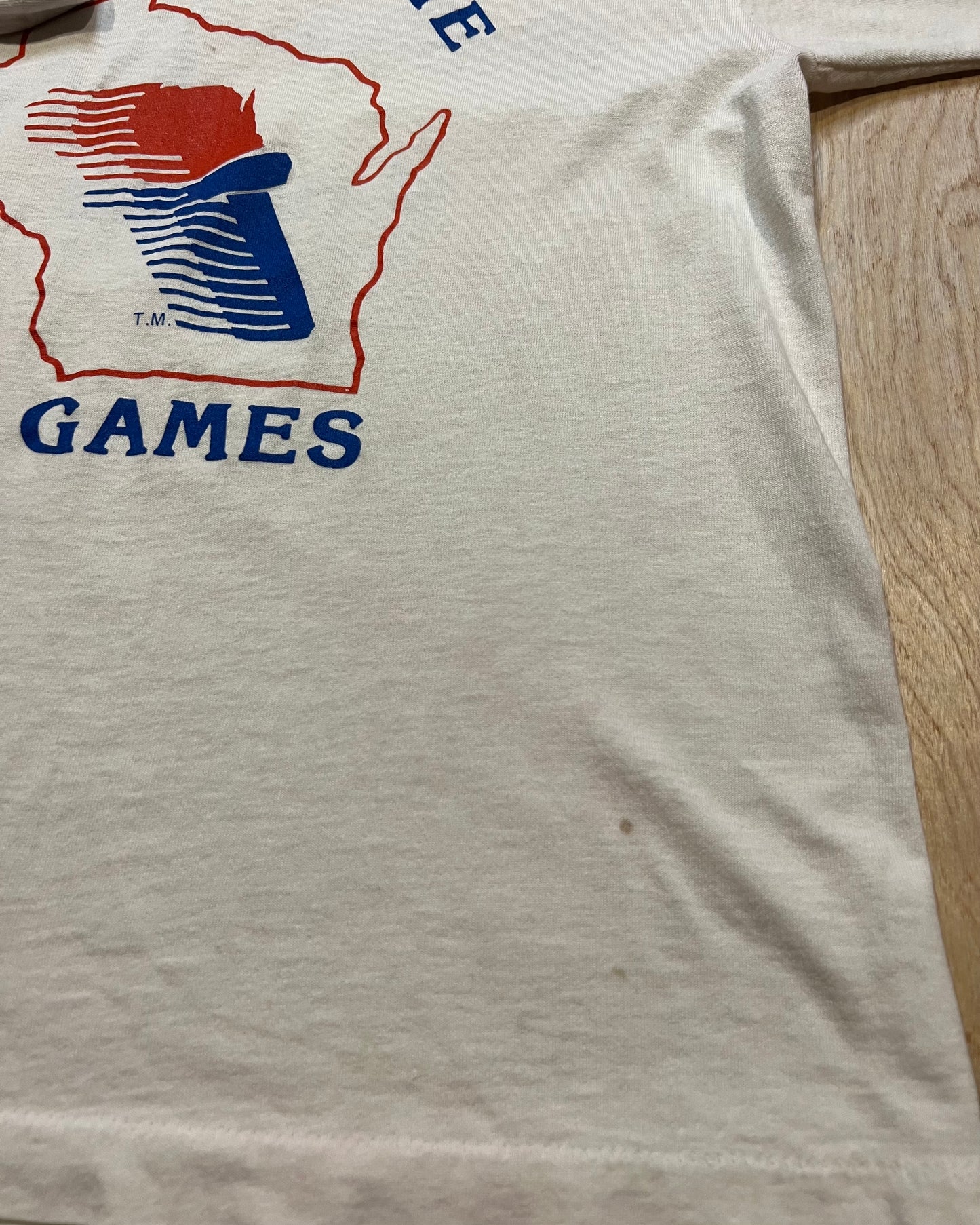 Vintage Wisconsin Badger State Games Single Stitch T-Shirt