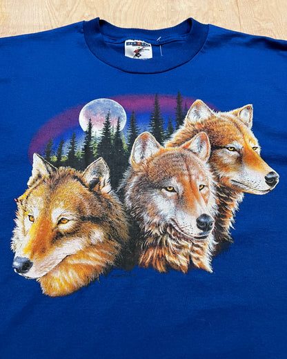 Vintage Wolf Pack Graphic T-Shirt