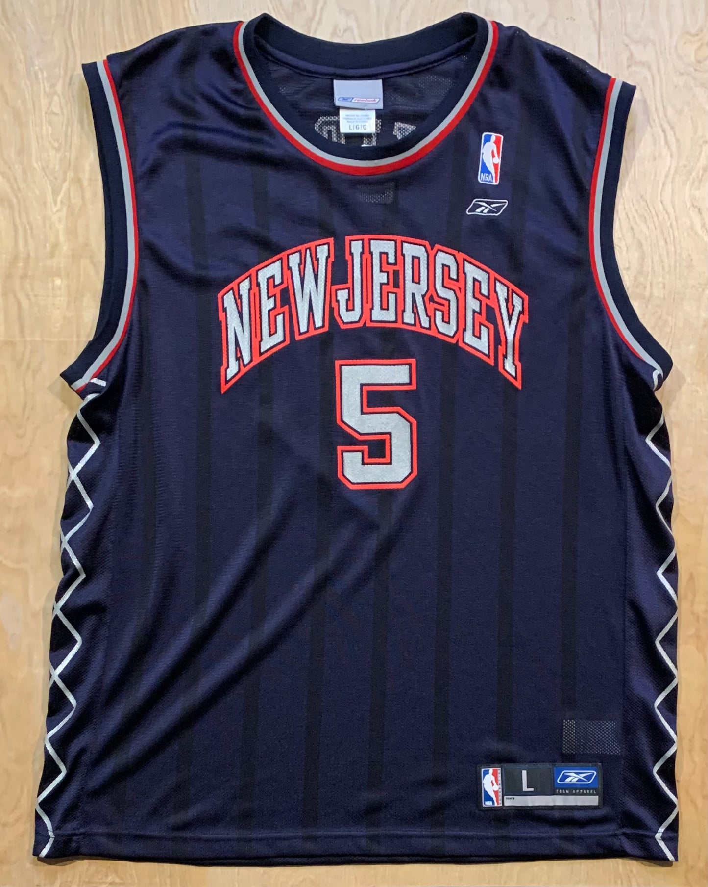 Throwback New Jersey Nets Jason Kidd Reebok Jersey