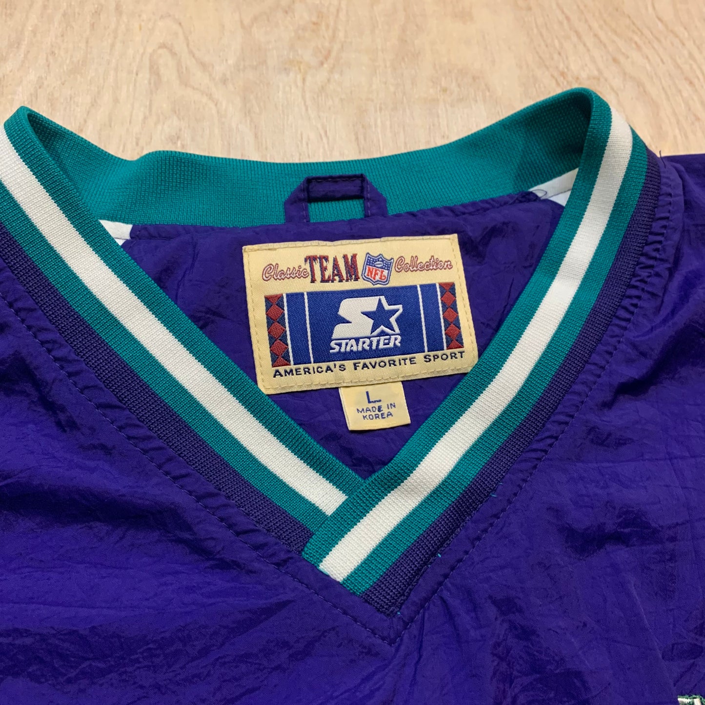 1997 Green Bay Packers Super Bowl Champions Purple Starter Windbreaker