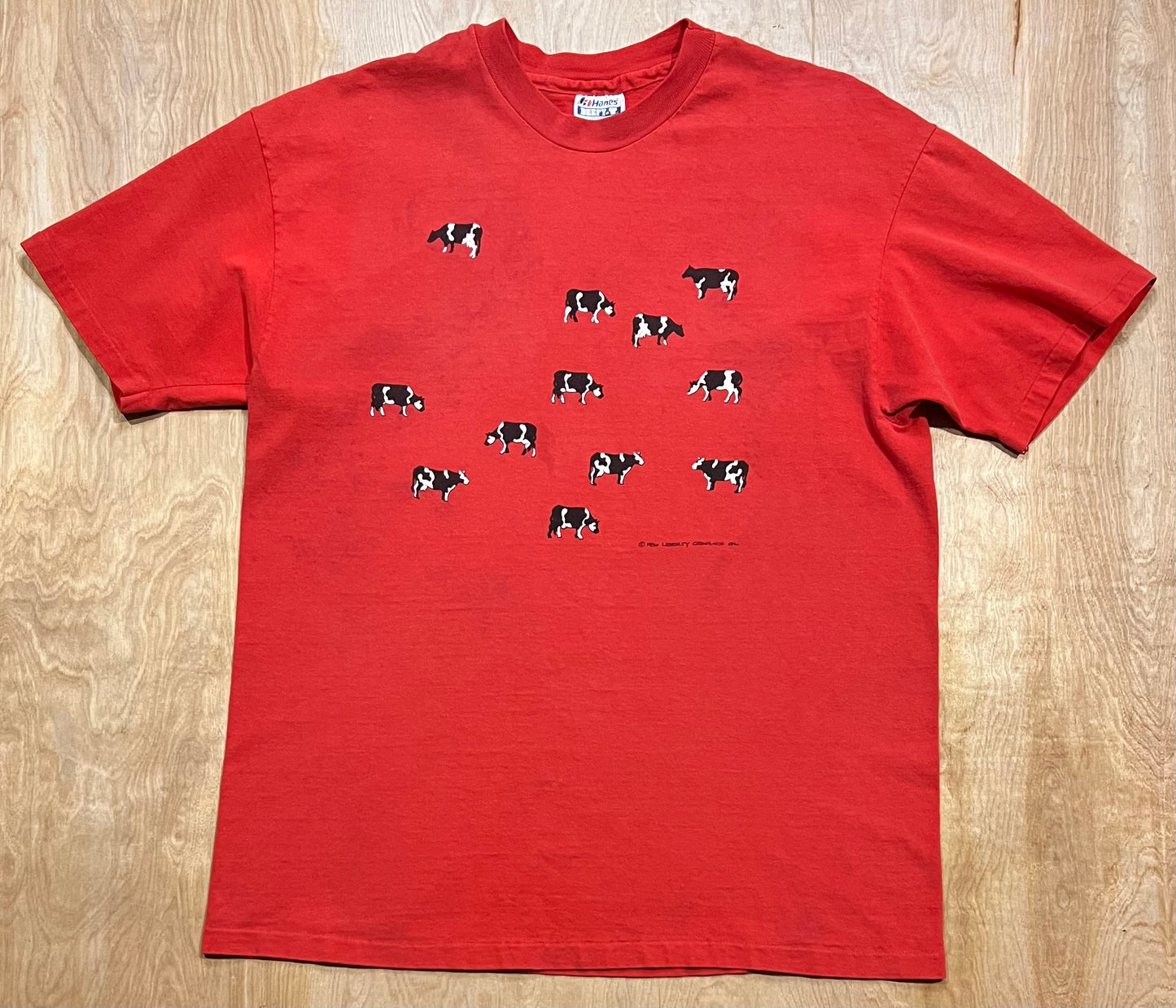 Vintage 1986 Cows Single Stitch T-Shirt