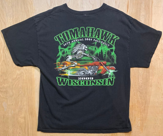 2009 Tomahawk 28th Annual Rally Graphic T-Shirt