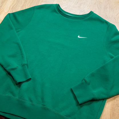 Green Nike Swoosh Crewneck
