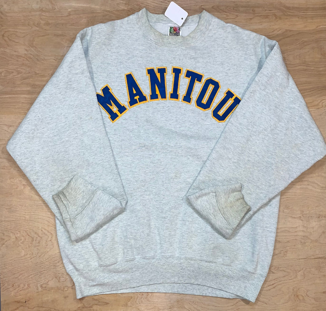 Classic YMCA Camp Manitou Embroidered Crewneck