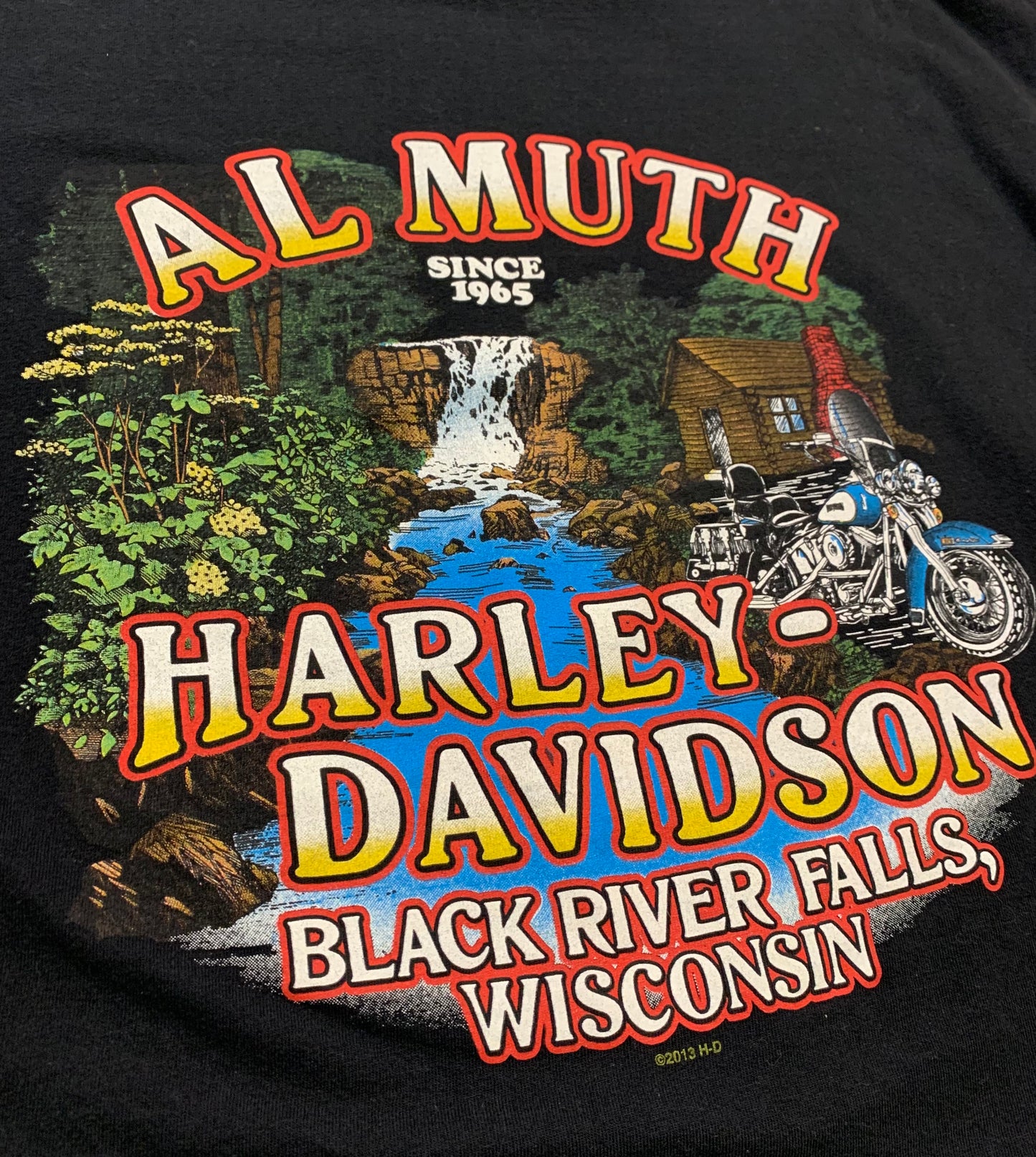 Harley Davidson "Al Muth" Black River Falls, Wisconsin T-Shirt