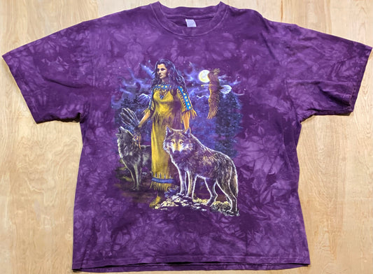 Vintage Purple Dye Wilderness Graphic T-Shirt