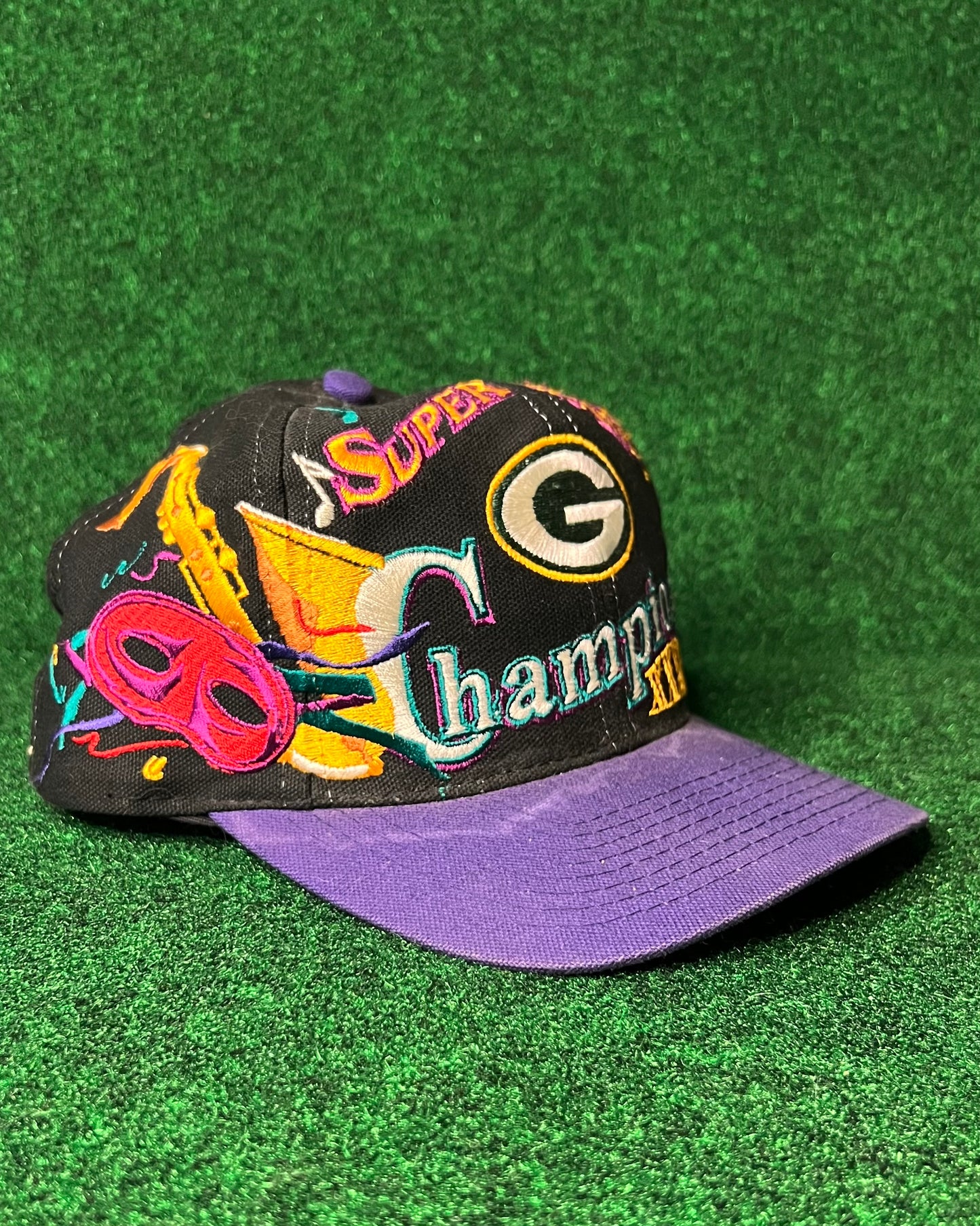 Vintage Green Bay Packers Super Bowl Champions Logo Athletics Hat