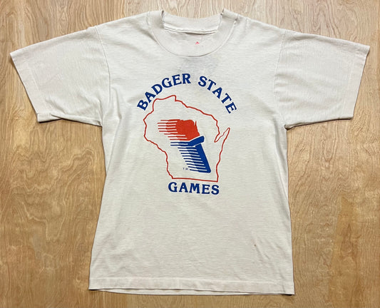 Vintage Wisconsin Badger State Games Single Stitch T-Shirt