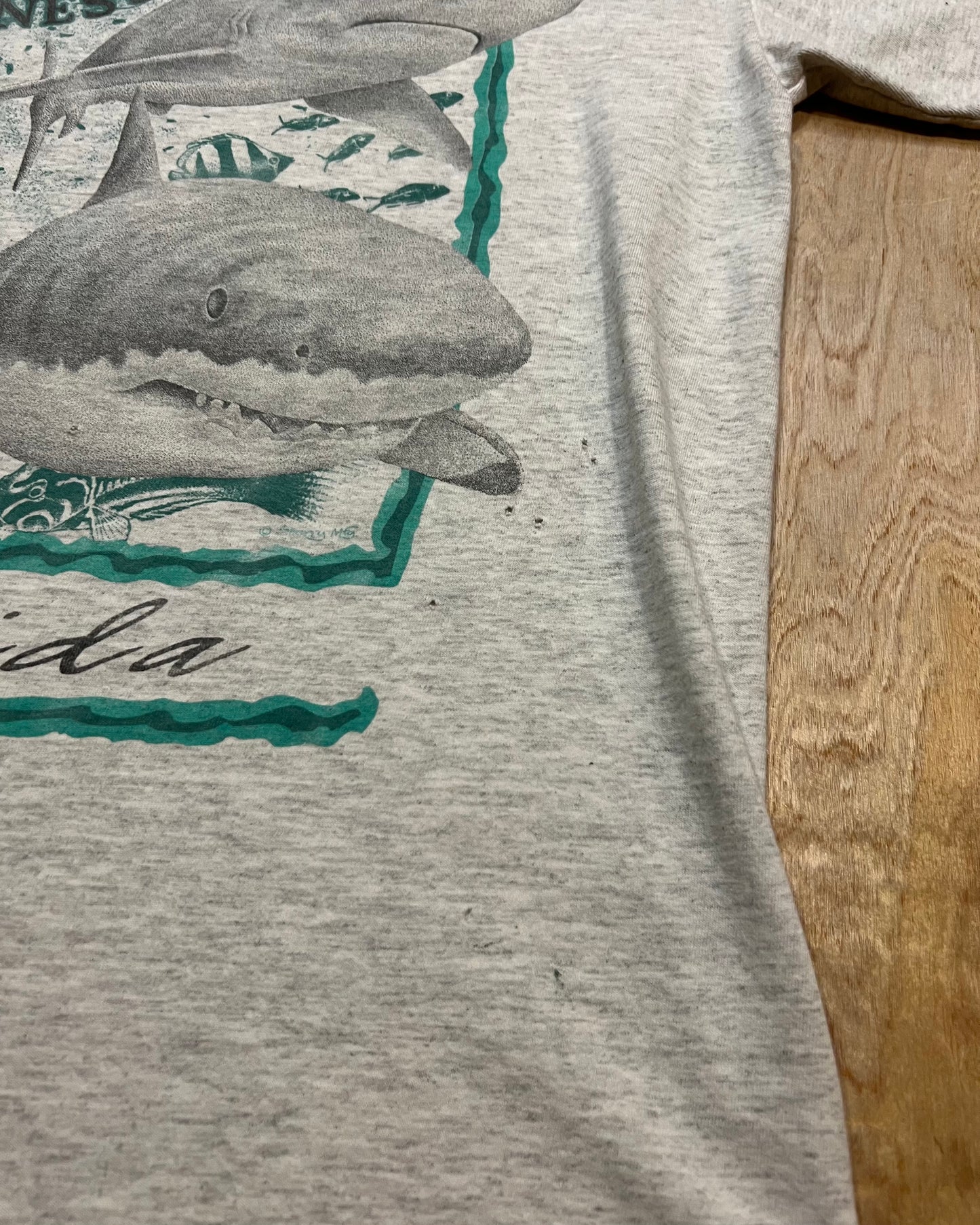 Vintage Untamed Wilderness Sharks x Florida T-Shirt