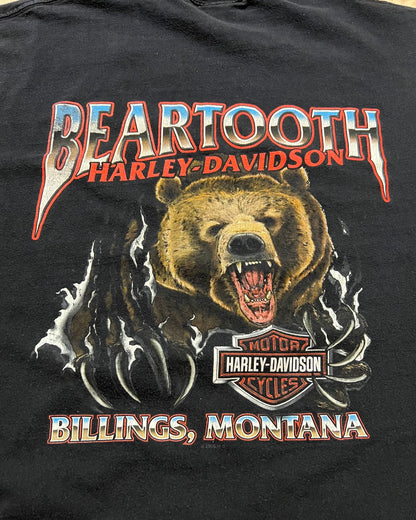 Vintage Harley Davidson "Beartooth" Billings, Montana T-Shirt