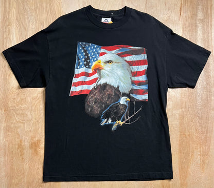 Vintage Bald Eagle X Flag T-Shirt