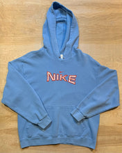 Load image into Gallery viewer, Vintage Baby Blue Nike Center Swish Hoodie
