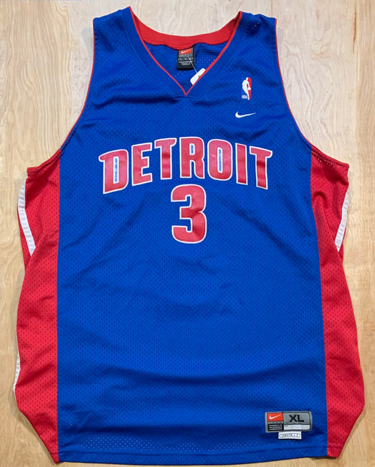 Ben Wallace Detroit Pistons Stitched Nike Jersey