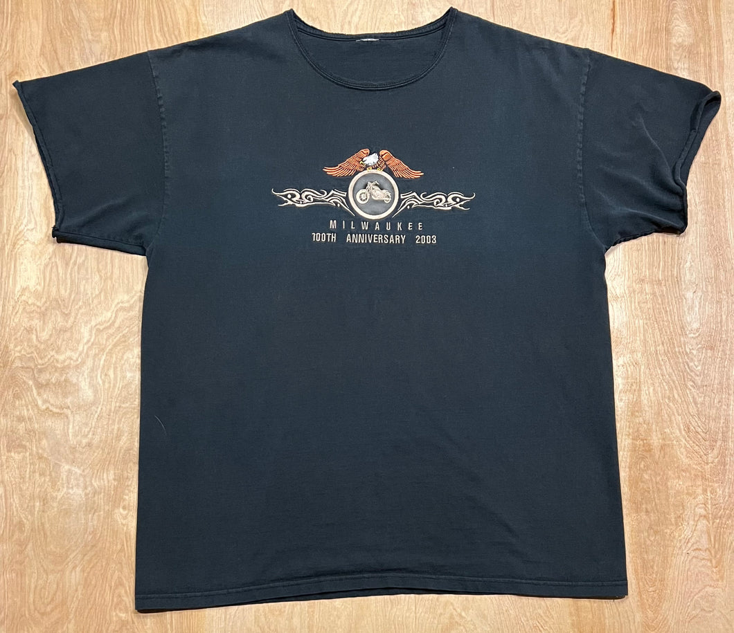 2003 Milwaukee 100th Anniversary Harley Davidson T-Shirt