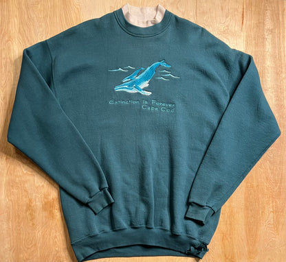 Vintage Cape Cod "Extinction is Forever" Turtleneck Crewneck