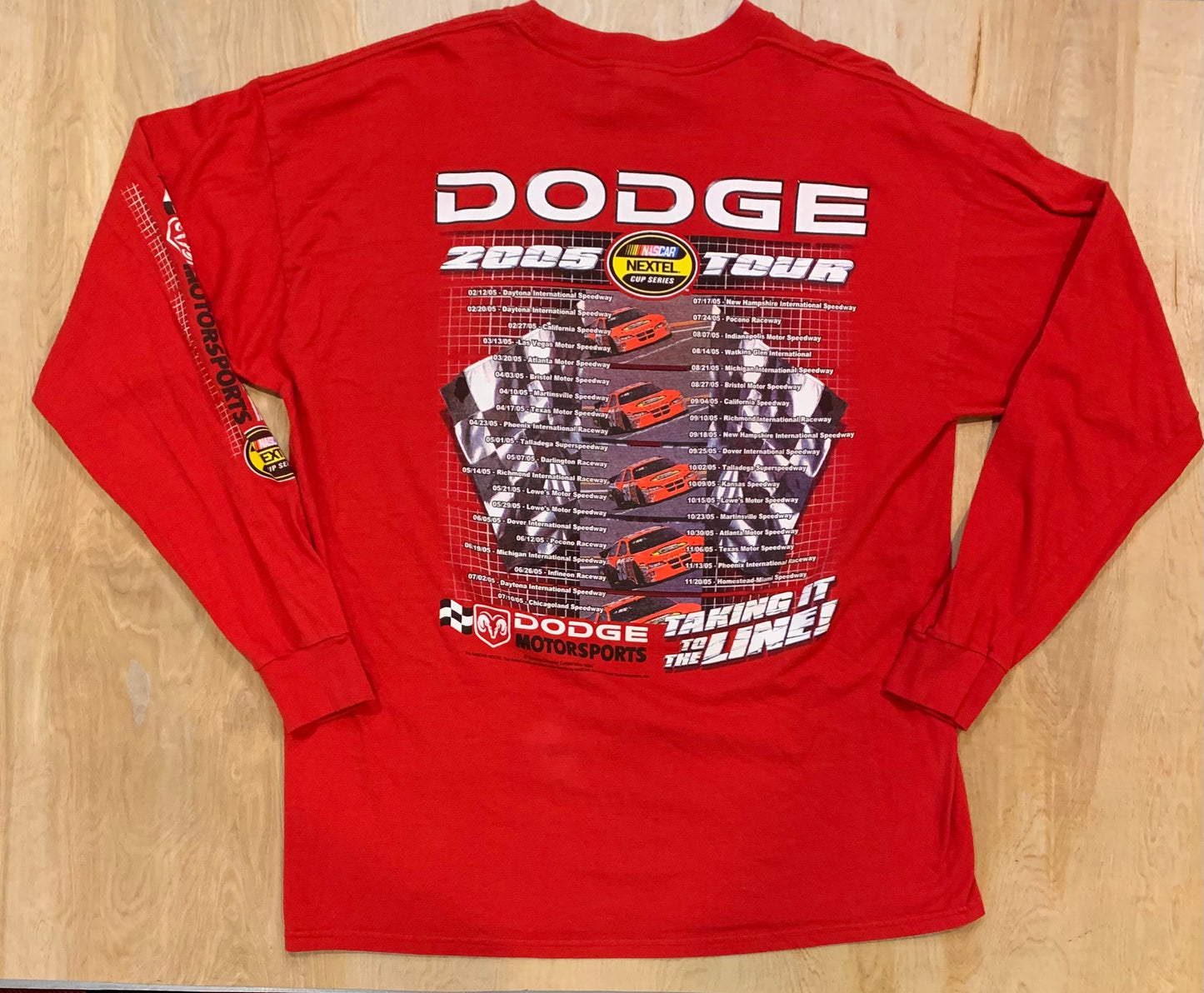 2005 Nascar "Taking it to the Line" Long Sleeve Shirt
