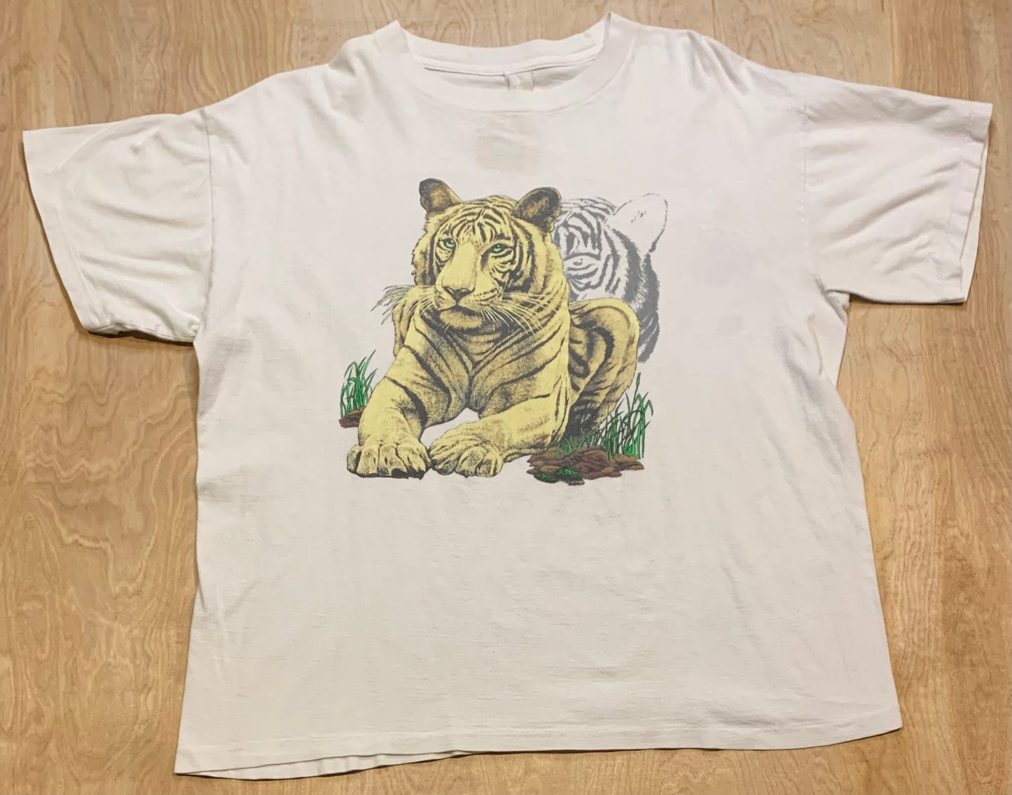 Vintage Single Stitch White Bengal Tiger T-Shirt