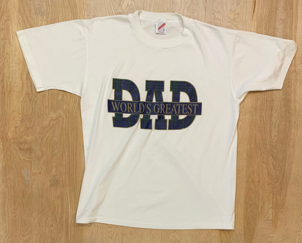 1987 Vintage Worlds Greatest Dad T-shirt
