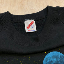 Load image into Gallery viewer, Vintage 1987 Wolf and Moon Night Scene Crewneck
