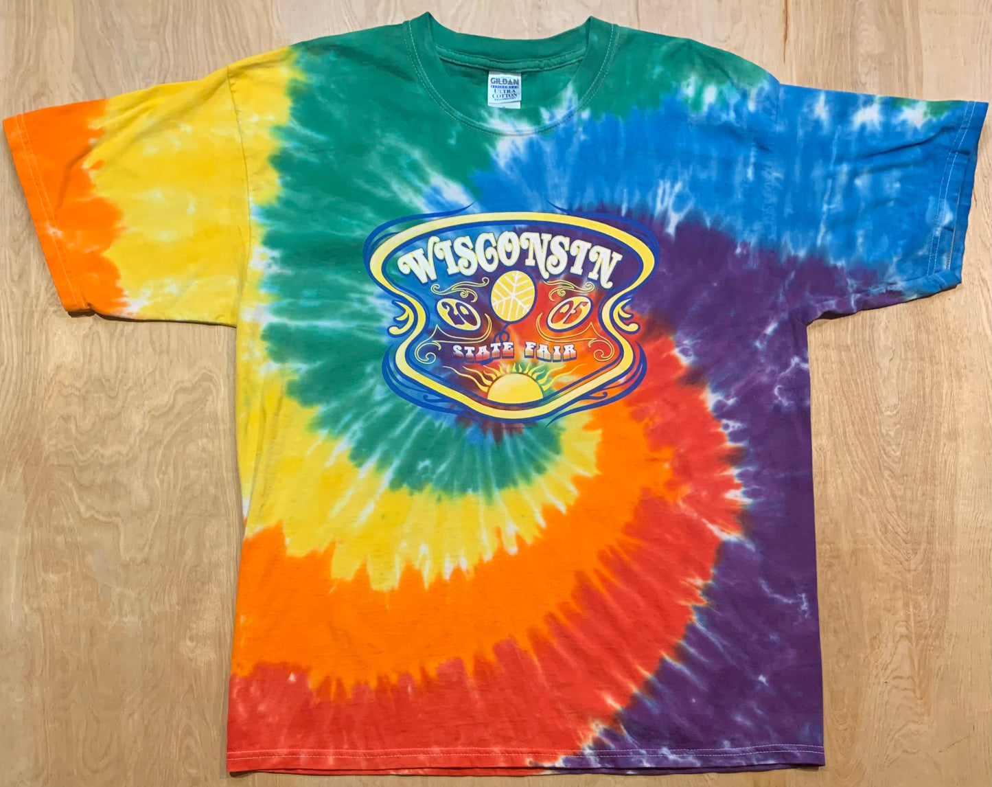 2005 Wisconsin State Fair Tie Dye T-Shirt