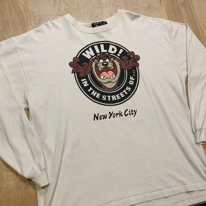 1996 Looney Toons Wild In The Streets Of New York Long Sleeve Shirt