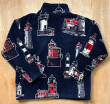 Load image into Gallery viewer, Vintage Black Mountain AOP Lighthouse Fleece Jacket
