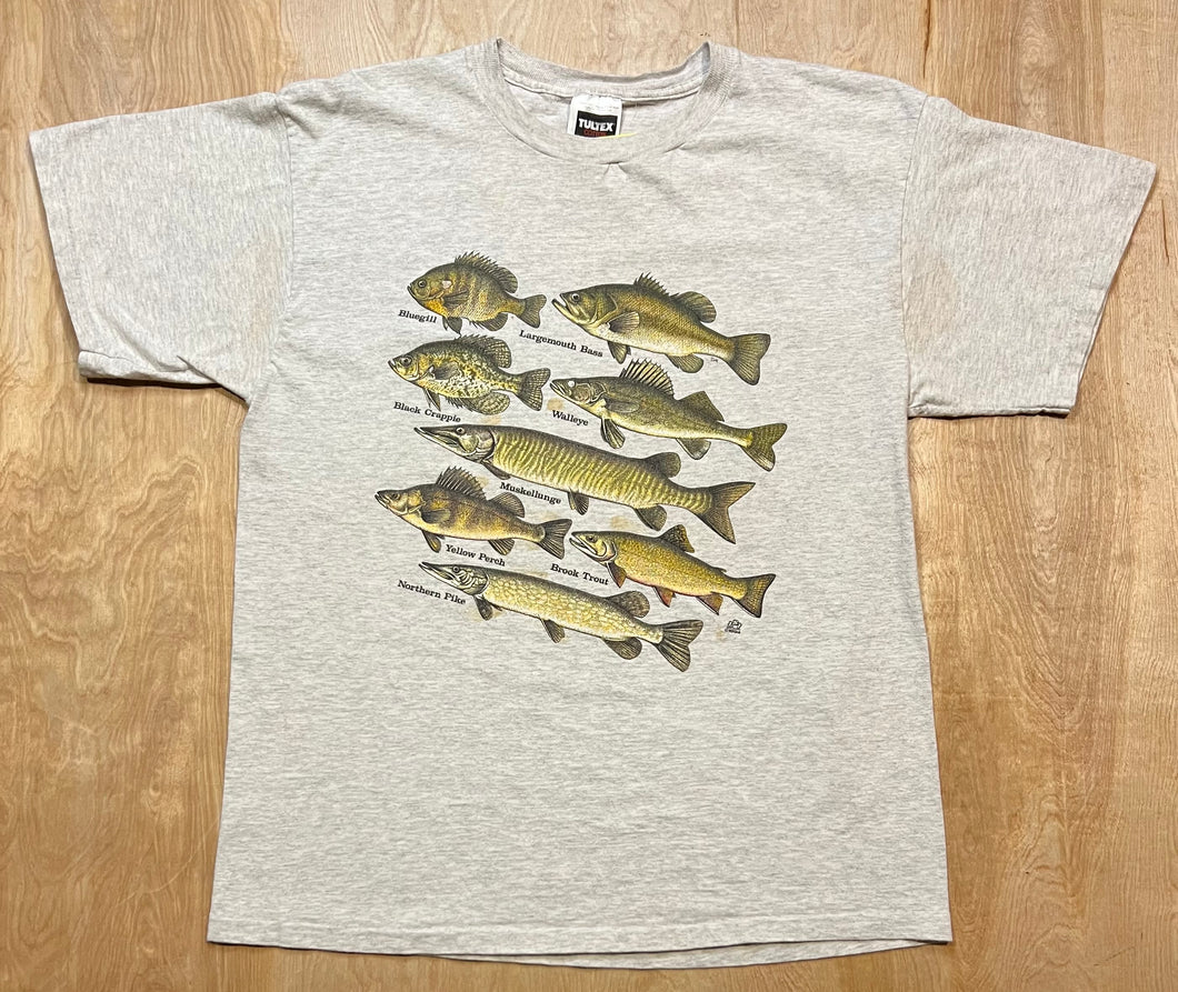 1994 Fresh Water Fish Species Single Stitch T-Shirt